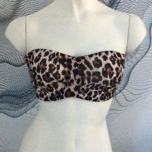 Victoria’s Secret Strapless Leopard Swim Top *BRAND NEW*